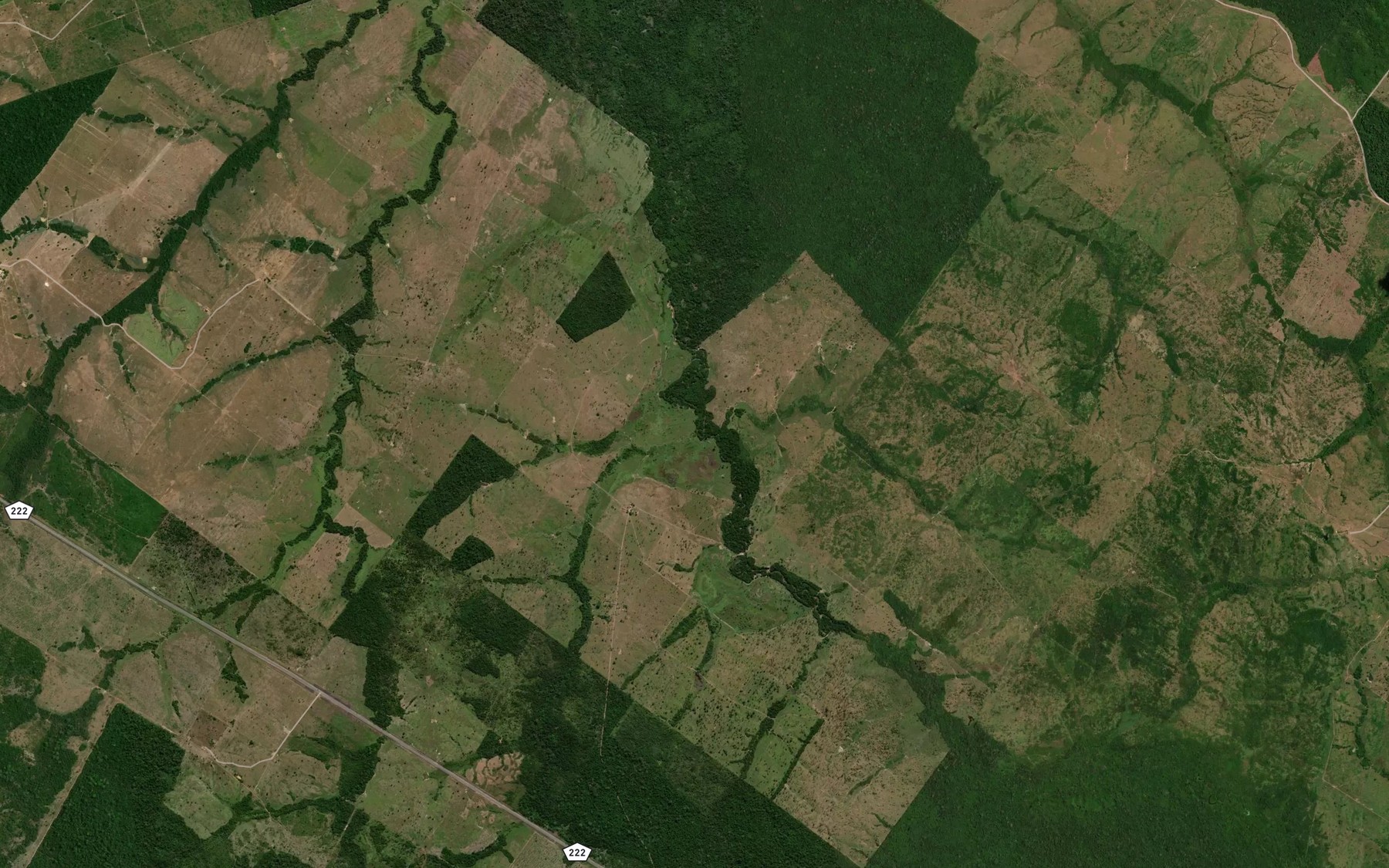 Satellite map of the Corrego do Cedro