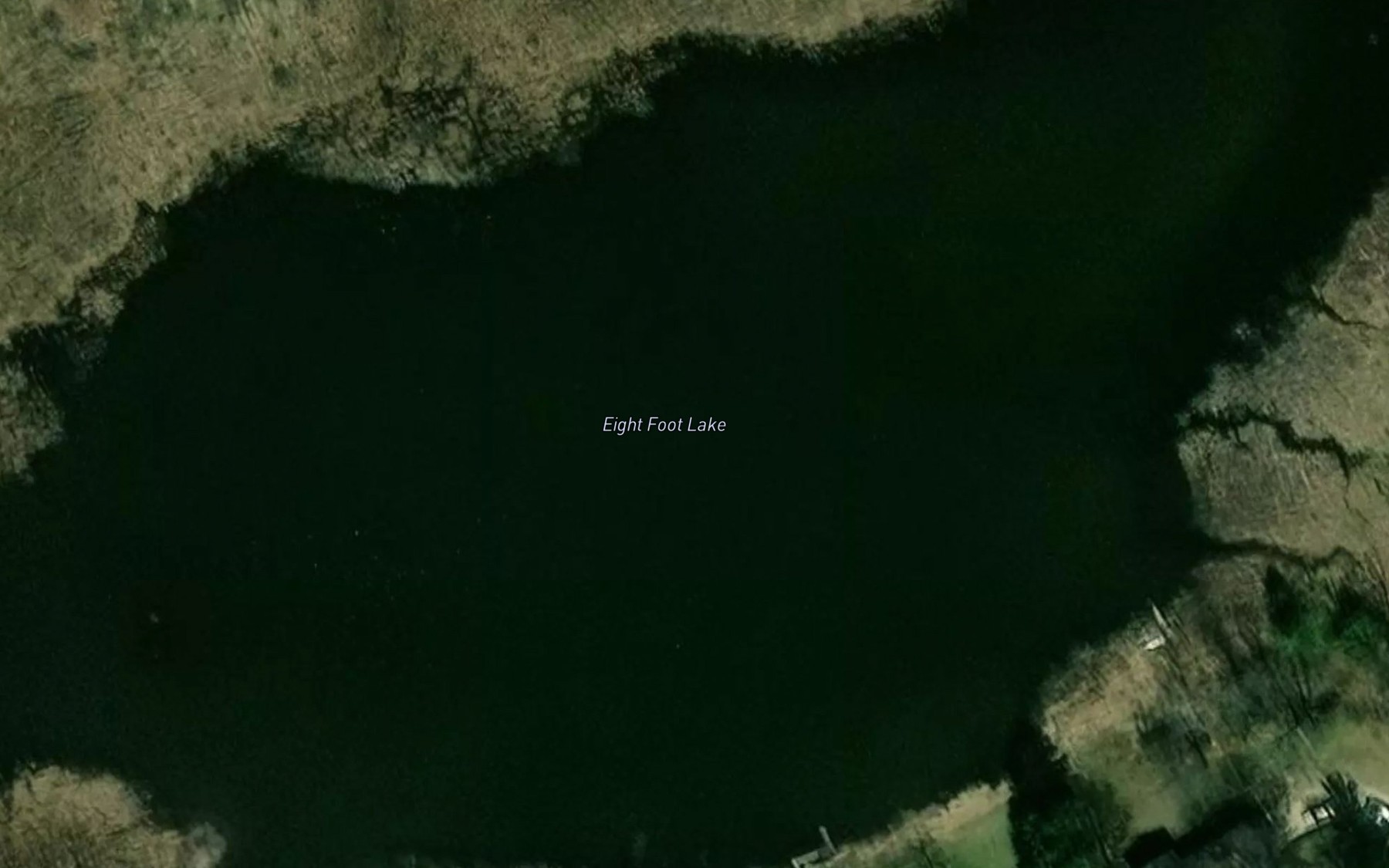Satellite map of the Eight Foot Lake