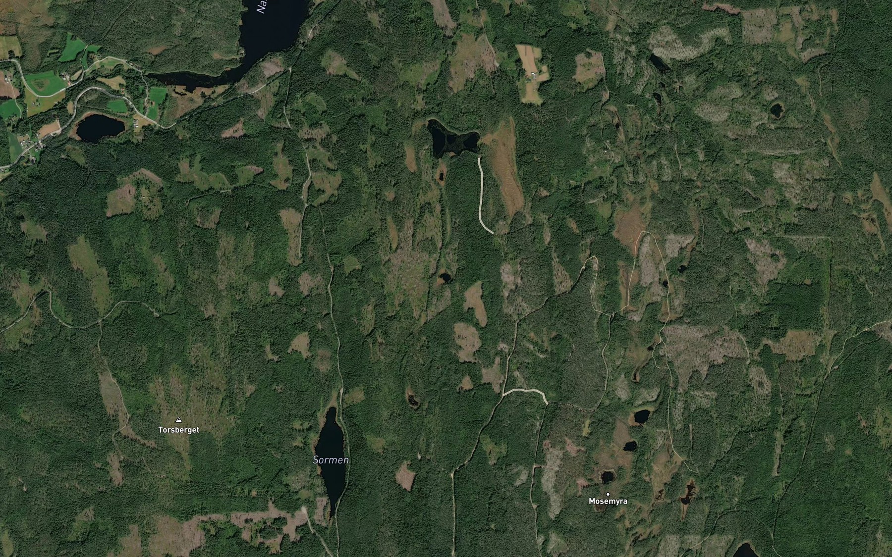 Satellite map of the Valbratatjennet