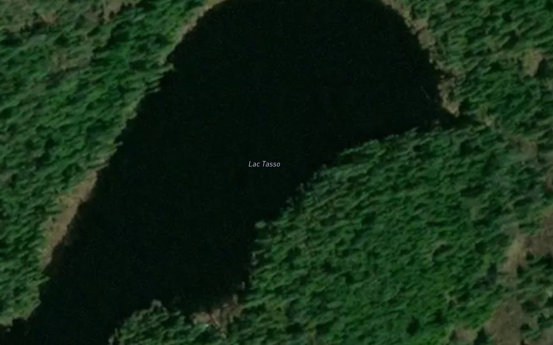 Satellite map of the Lac Tasso
