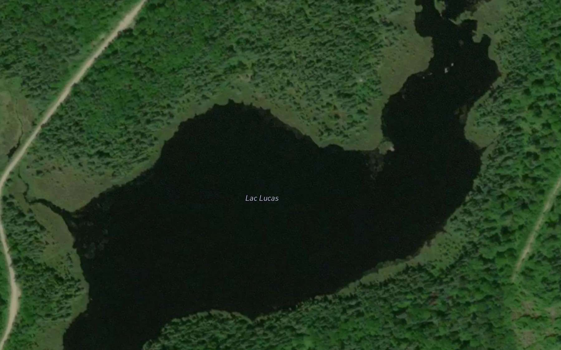 Satellite map of the Lac Lucas