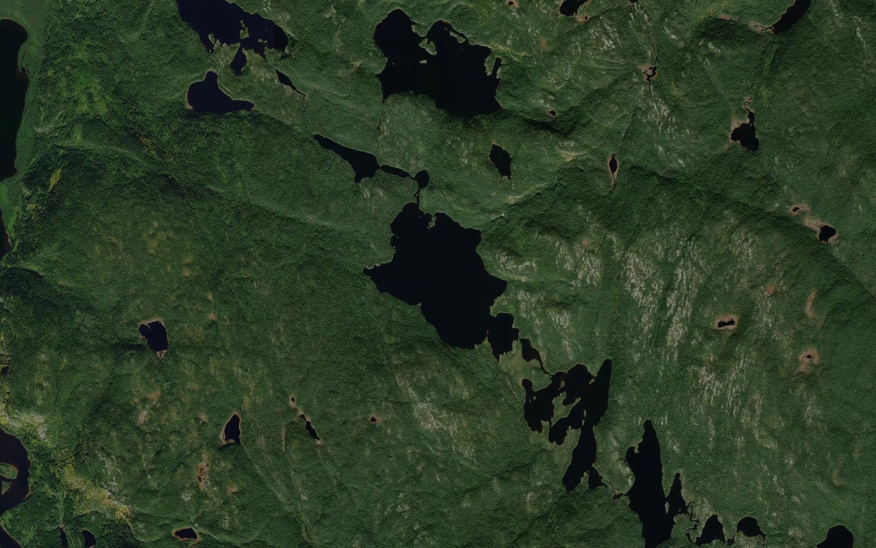 Satellite map of the Lac Moses