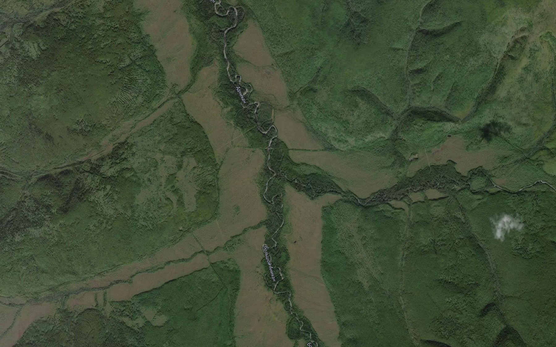 Satellite map of the Malyy Adnikan