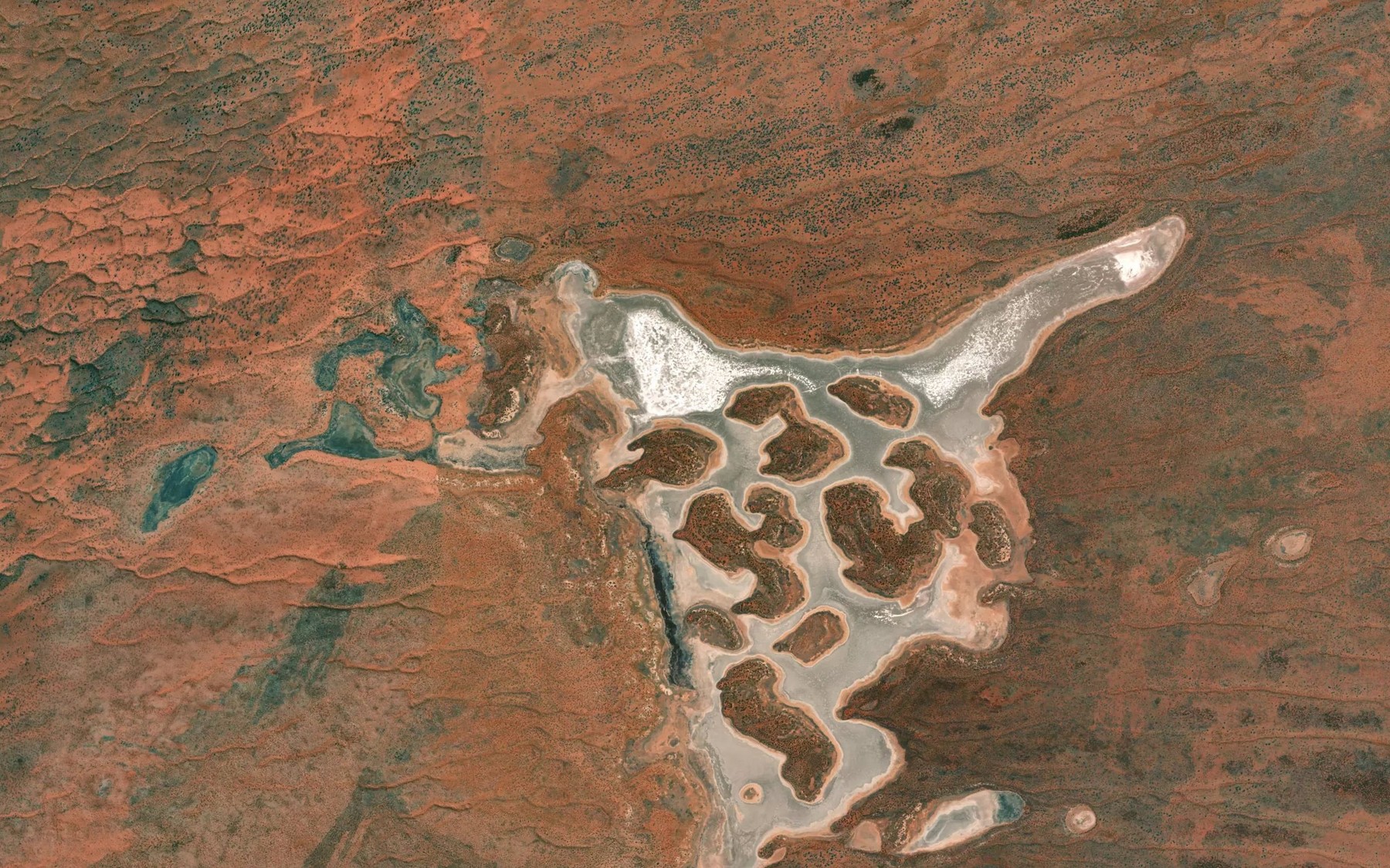 Satellite map of the Lake Anec
