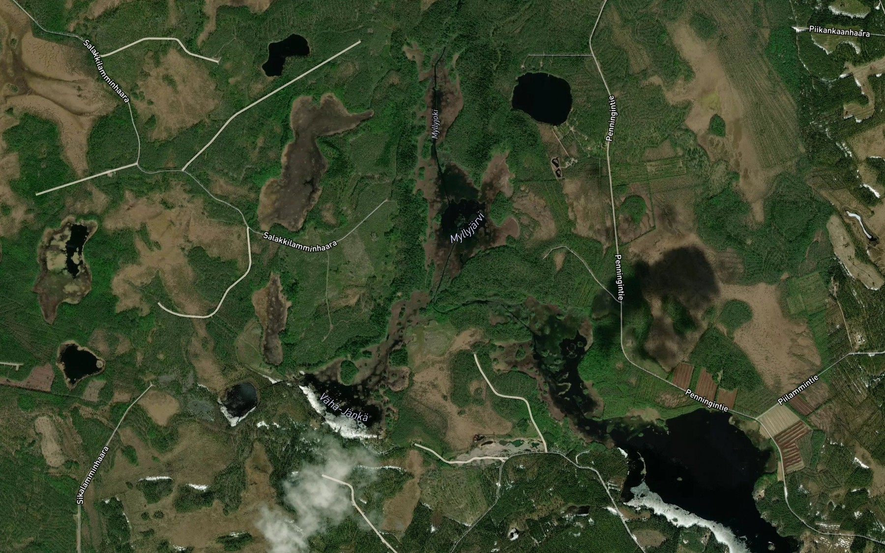 Satellite map of the Salmenvayla