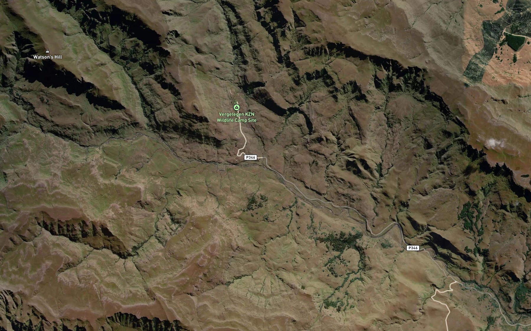 Satellite map of the Mlahlangubo