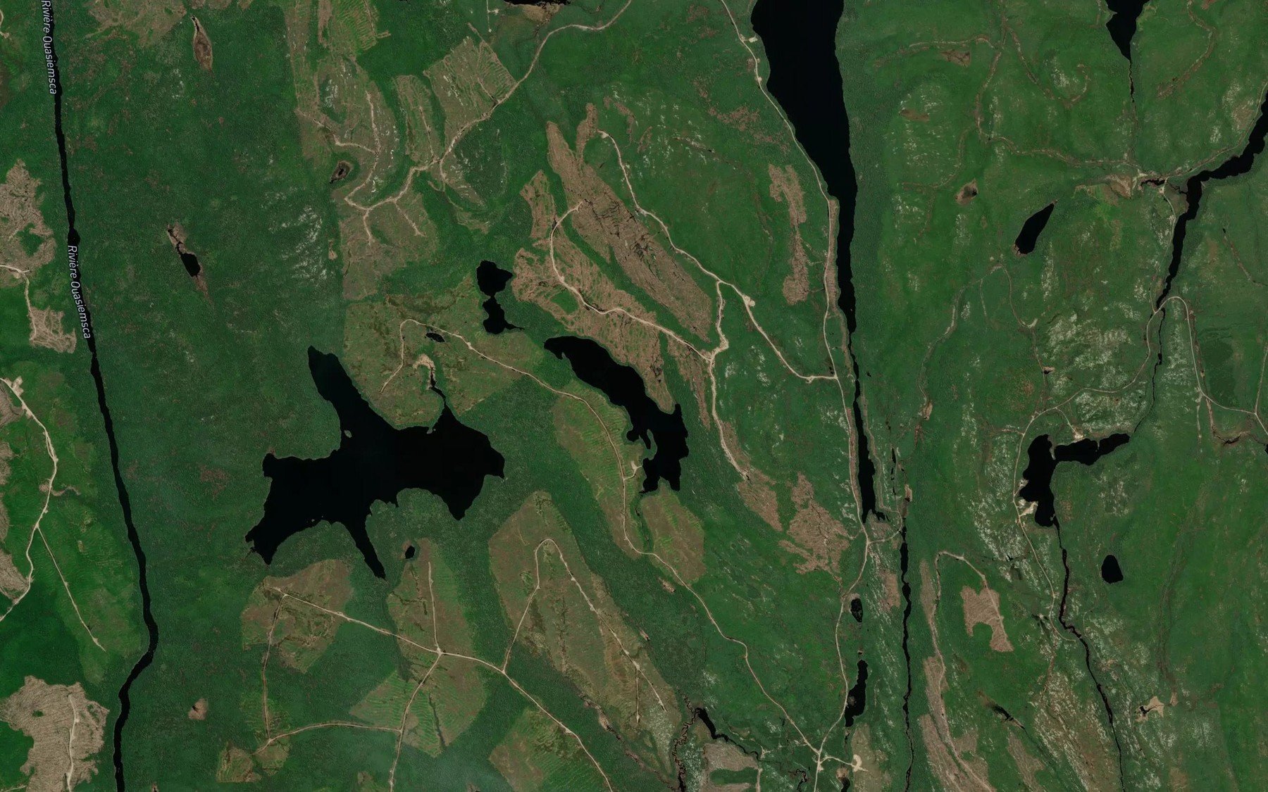 Satellite map of the Lac Felix