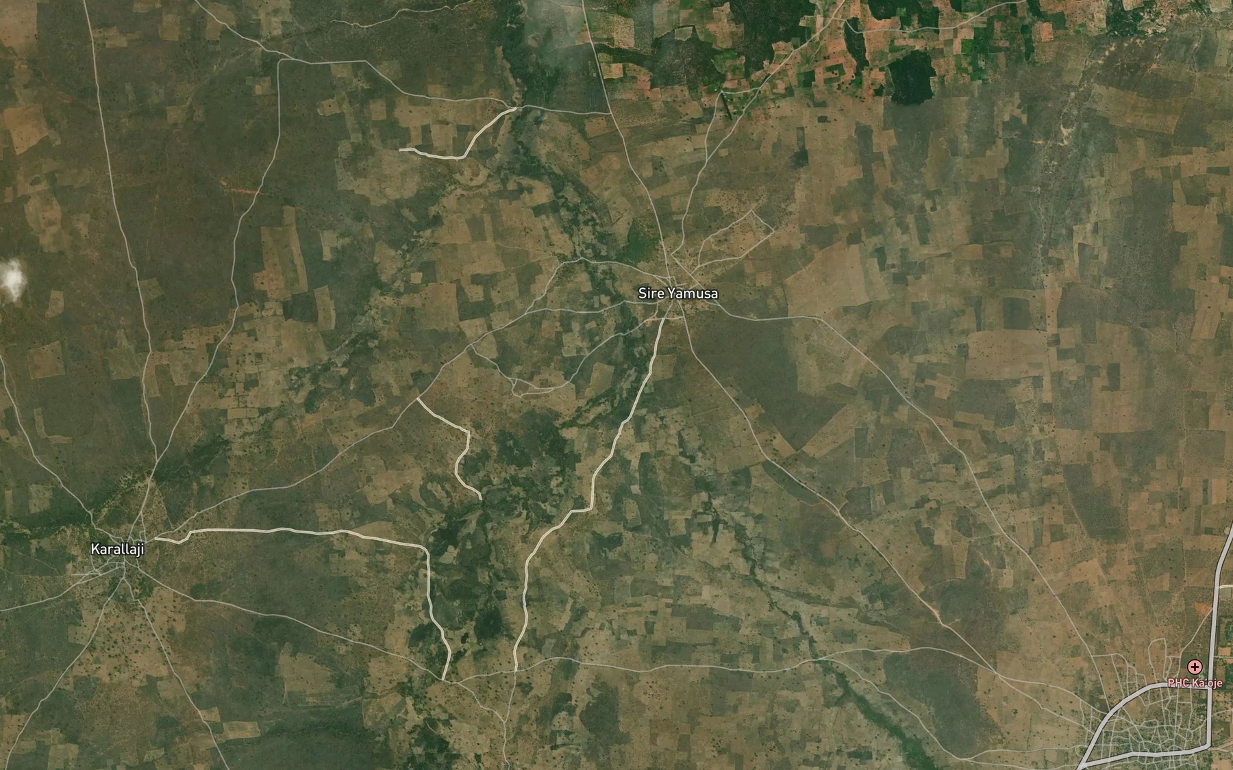 Satellite map of the River Gelwakaho