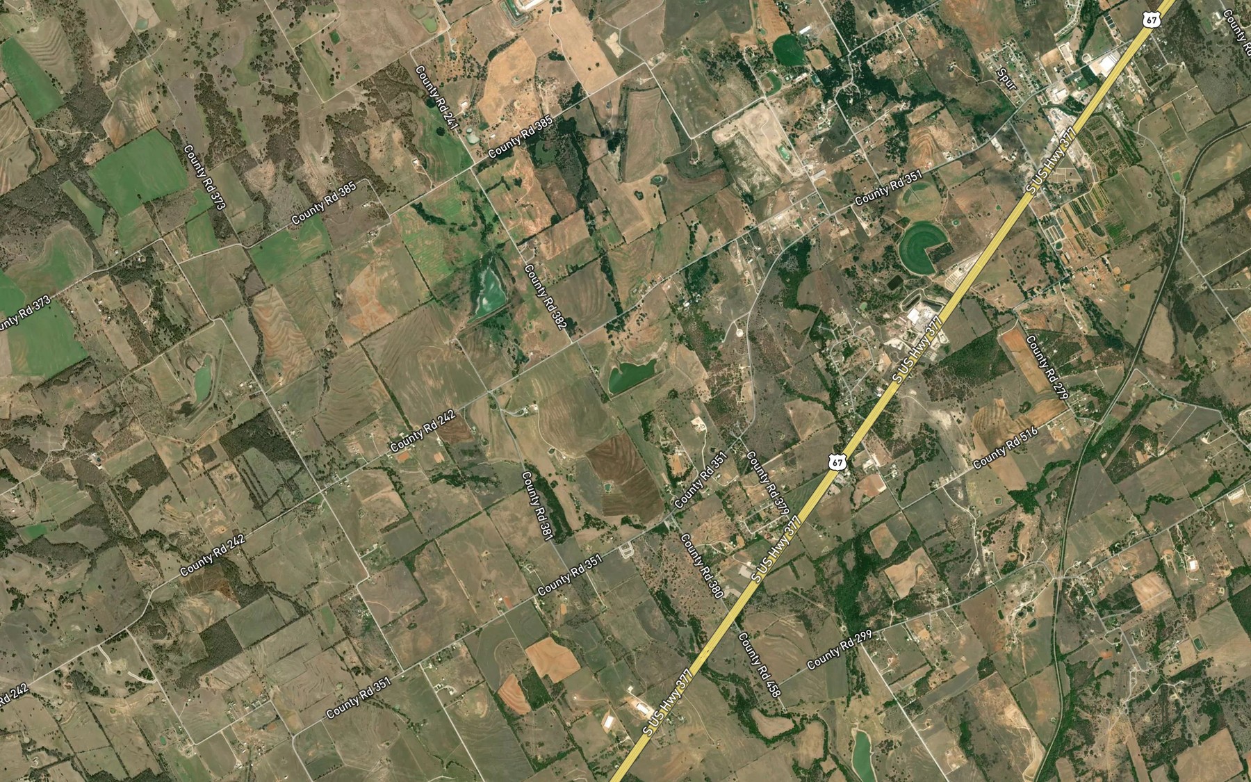 Satellite map of the Soil Conservation Service Site 3 Reservoir