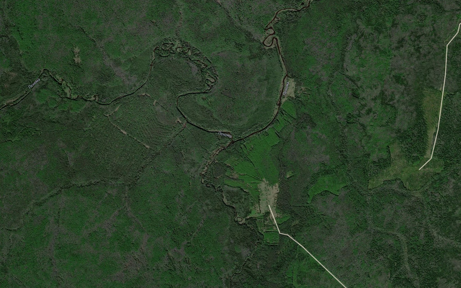 Satellite map of the Ragoza