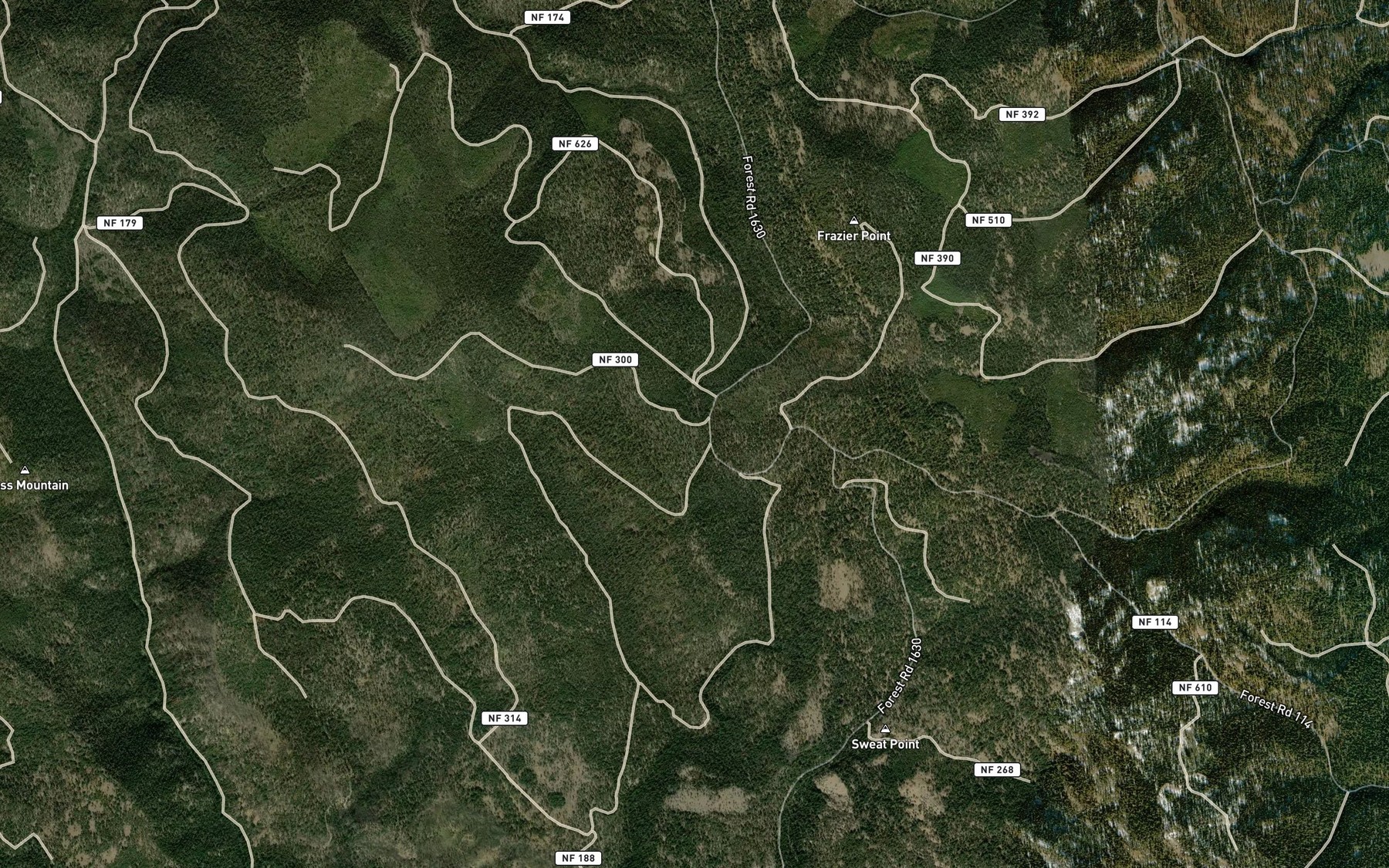 Satellite map of the Pierpont Spring