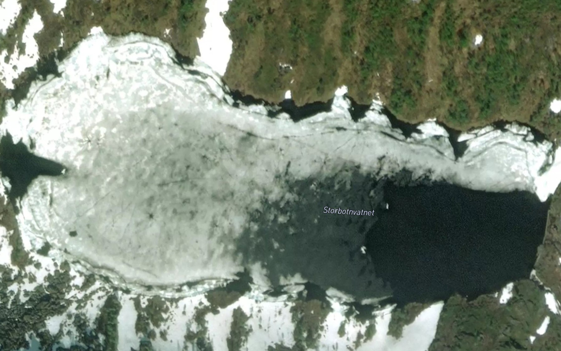 Satellite map of the Storbotnvatnet