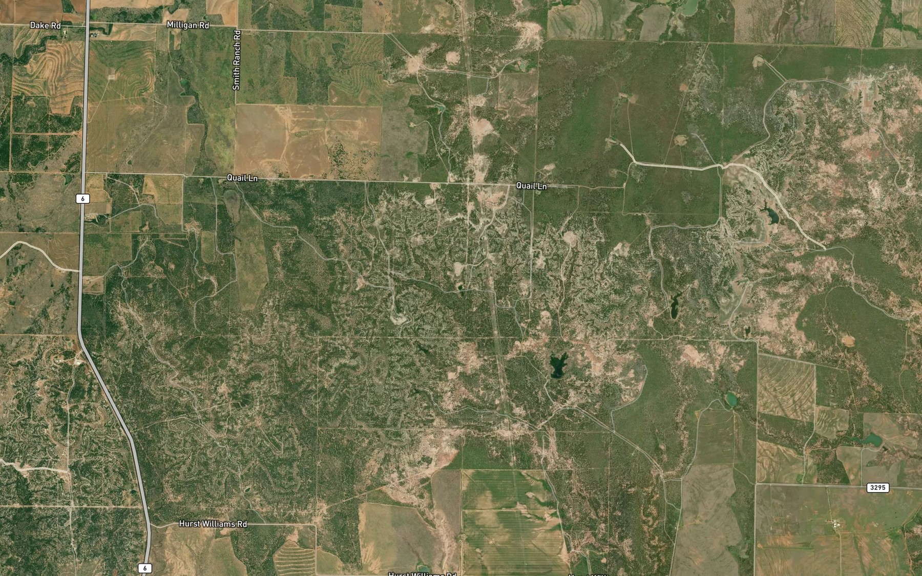 Satellite map of the Williams Lake