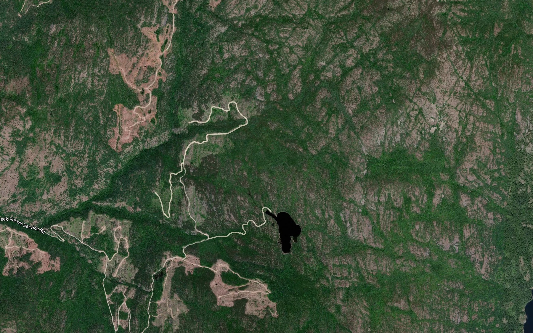 Satellite map of the Moret Creek