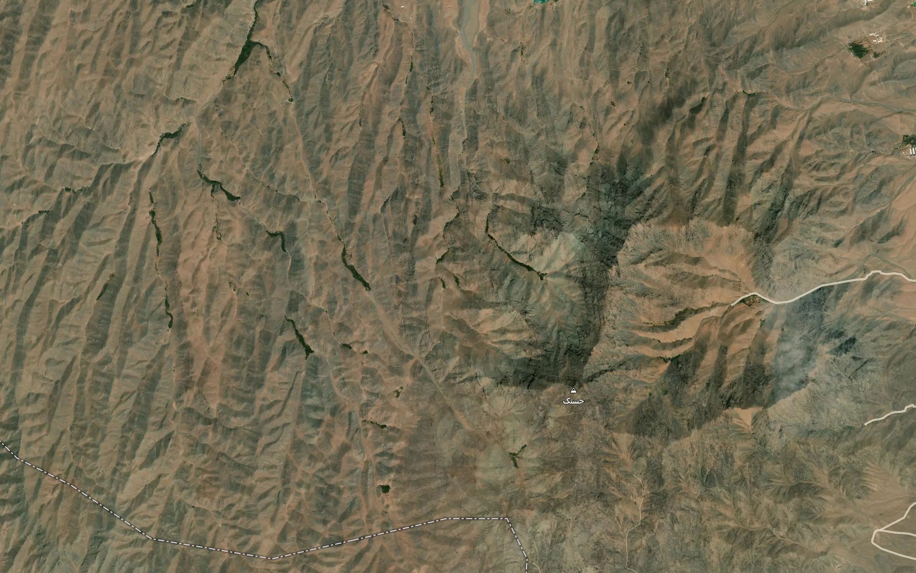Satellite map of the Cheshmeh-ye Chenar Darreh