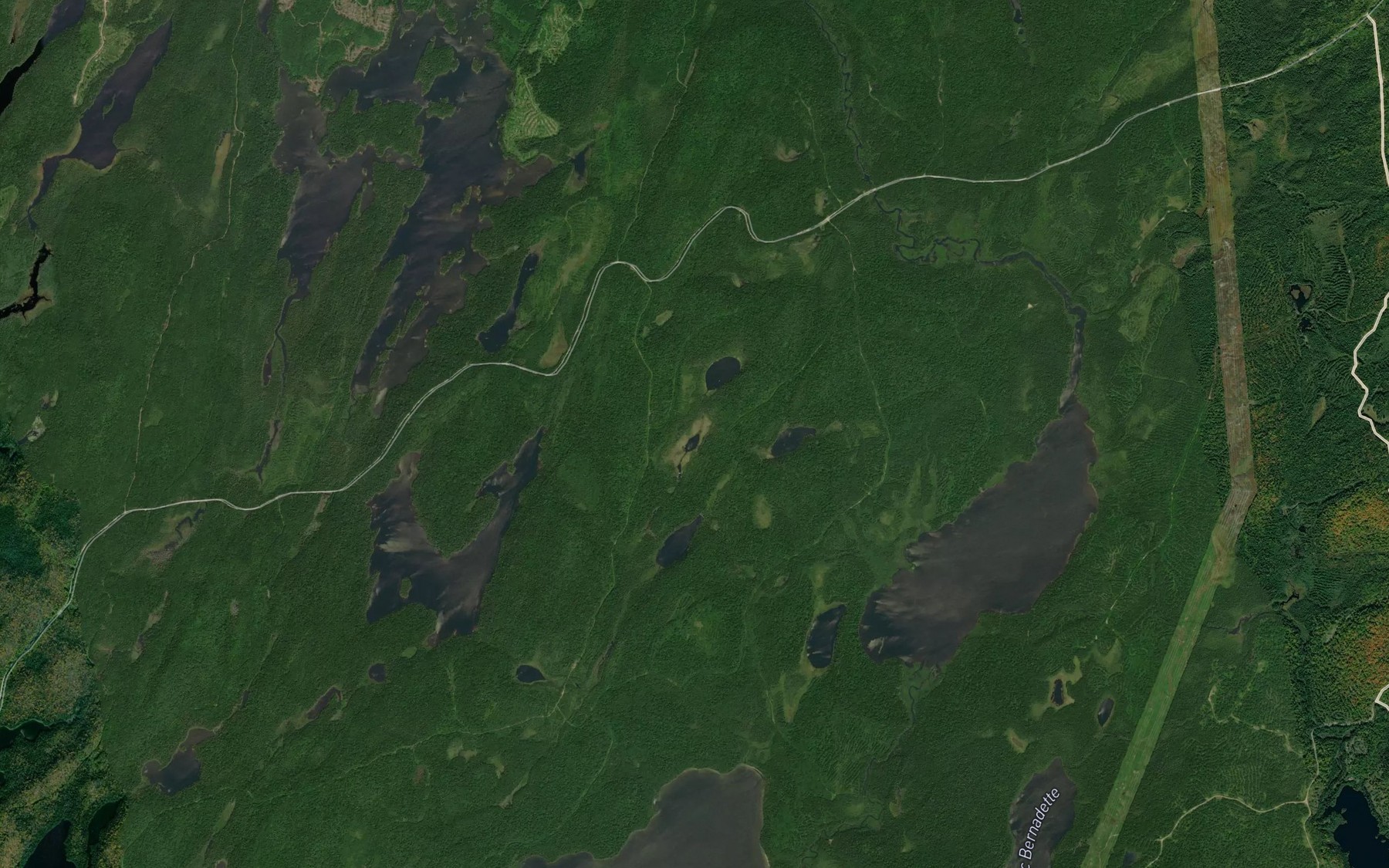 Satellite map of the Lac Grain d'Orge