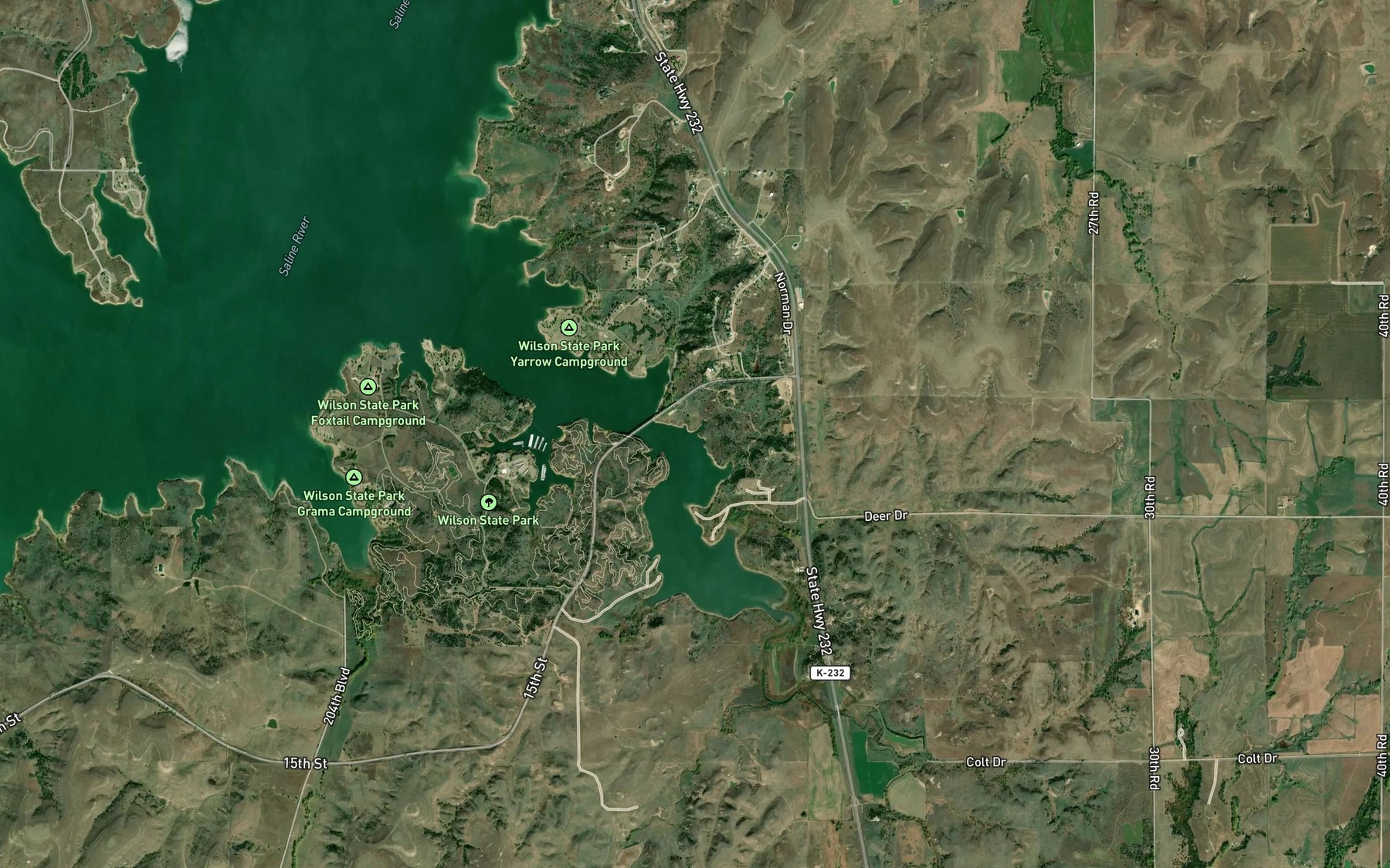 Satellite map of the Spot 2