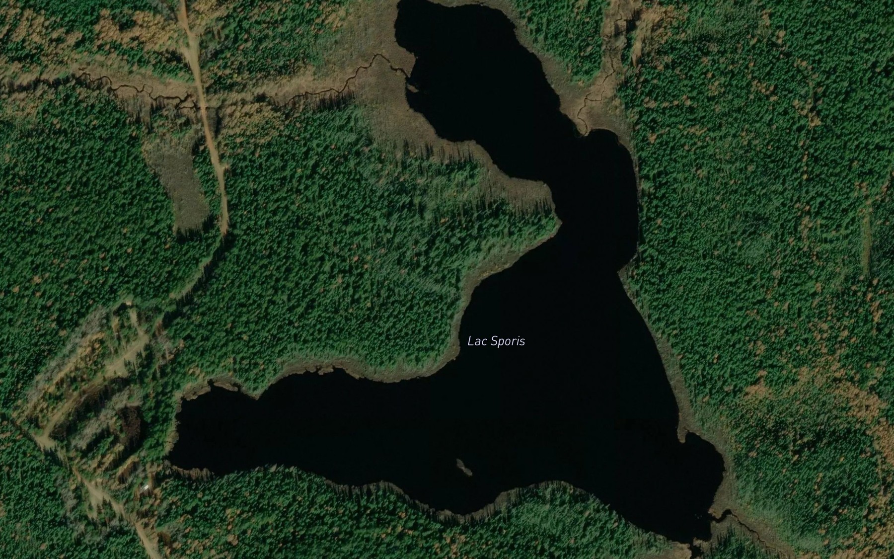 Satellite map of the Lac Sporis