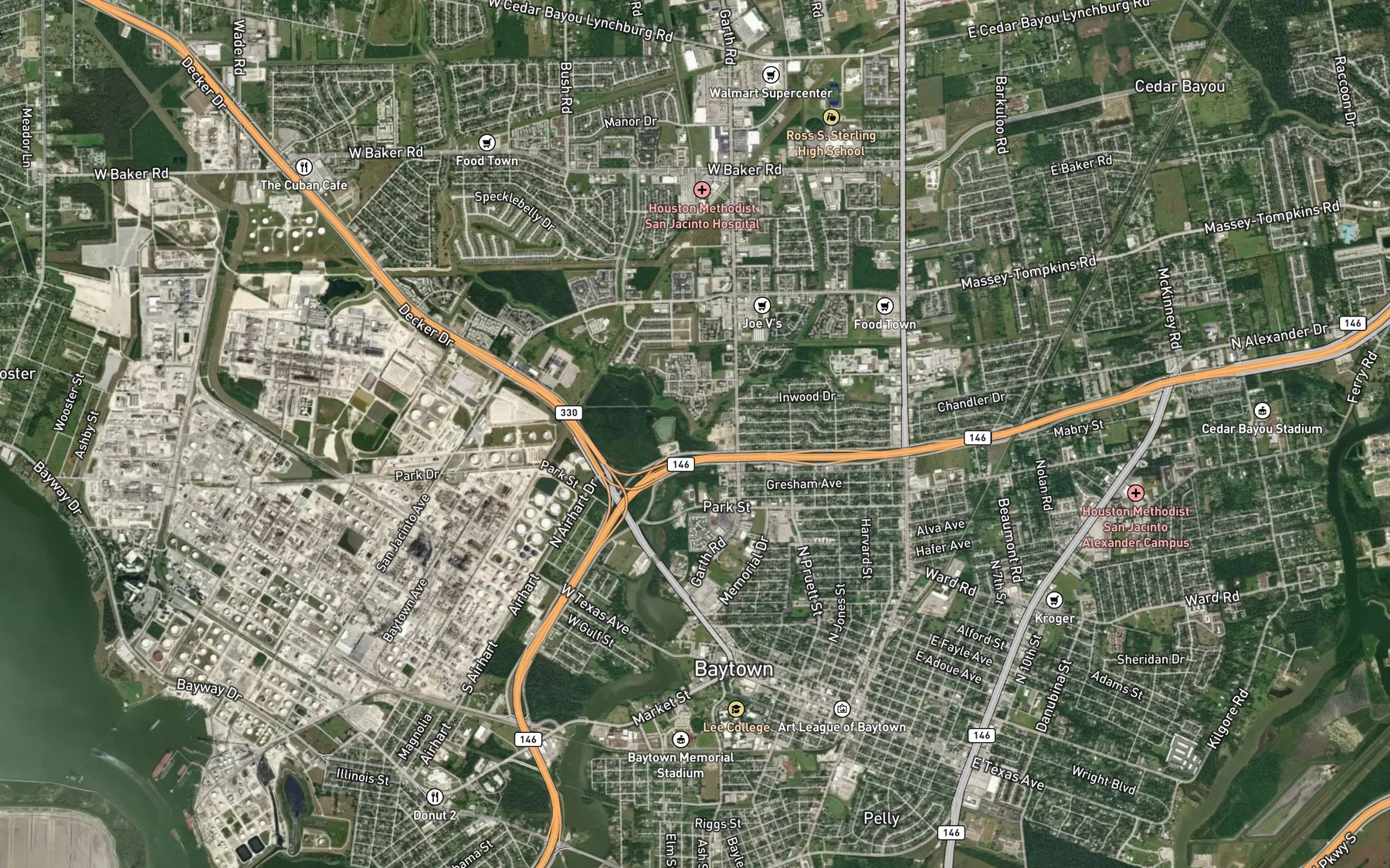 Satellite map of the East Fork Goose Creek