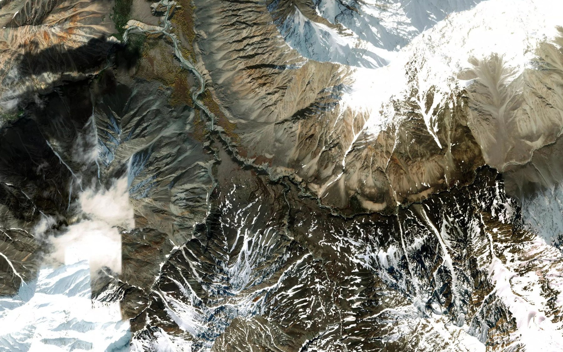 Satellite map of the Snezhnik