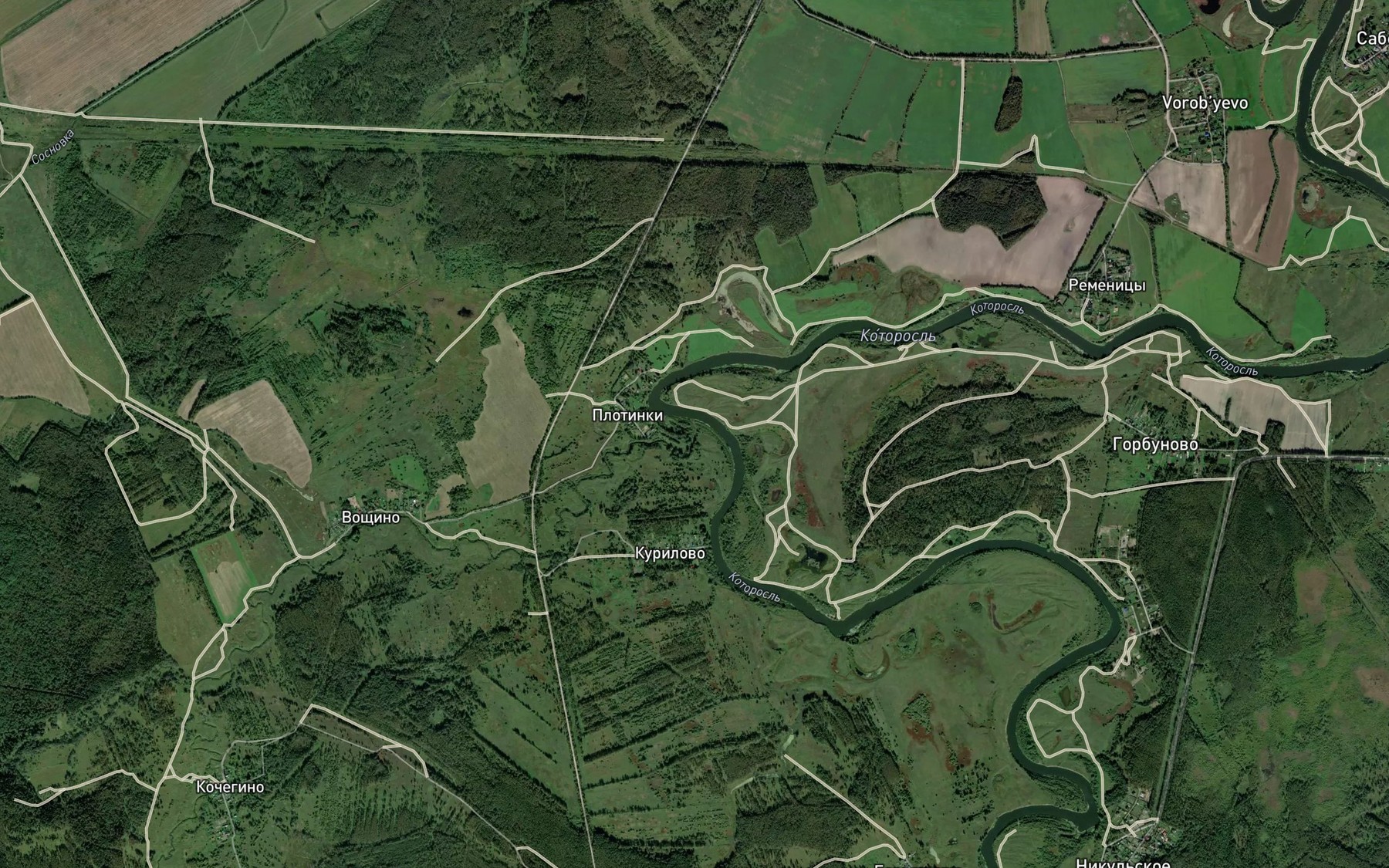 Satellite map of the Vondel'