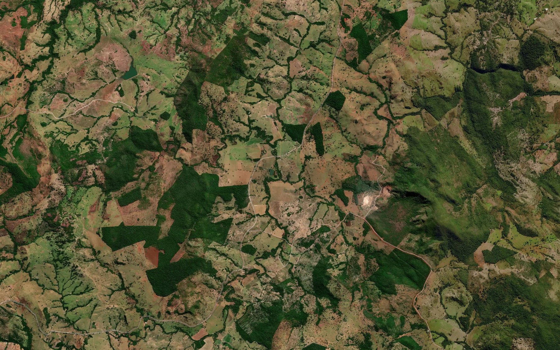 Satellite map of the Corrego Fundo