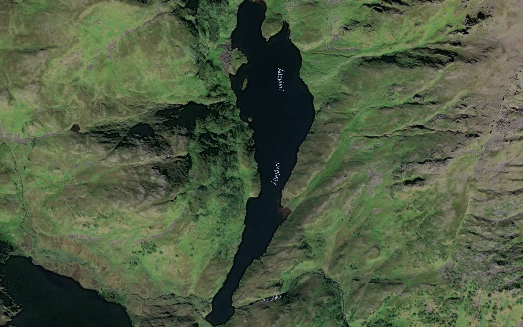 Satellite map of the Allejavri