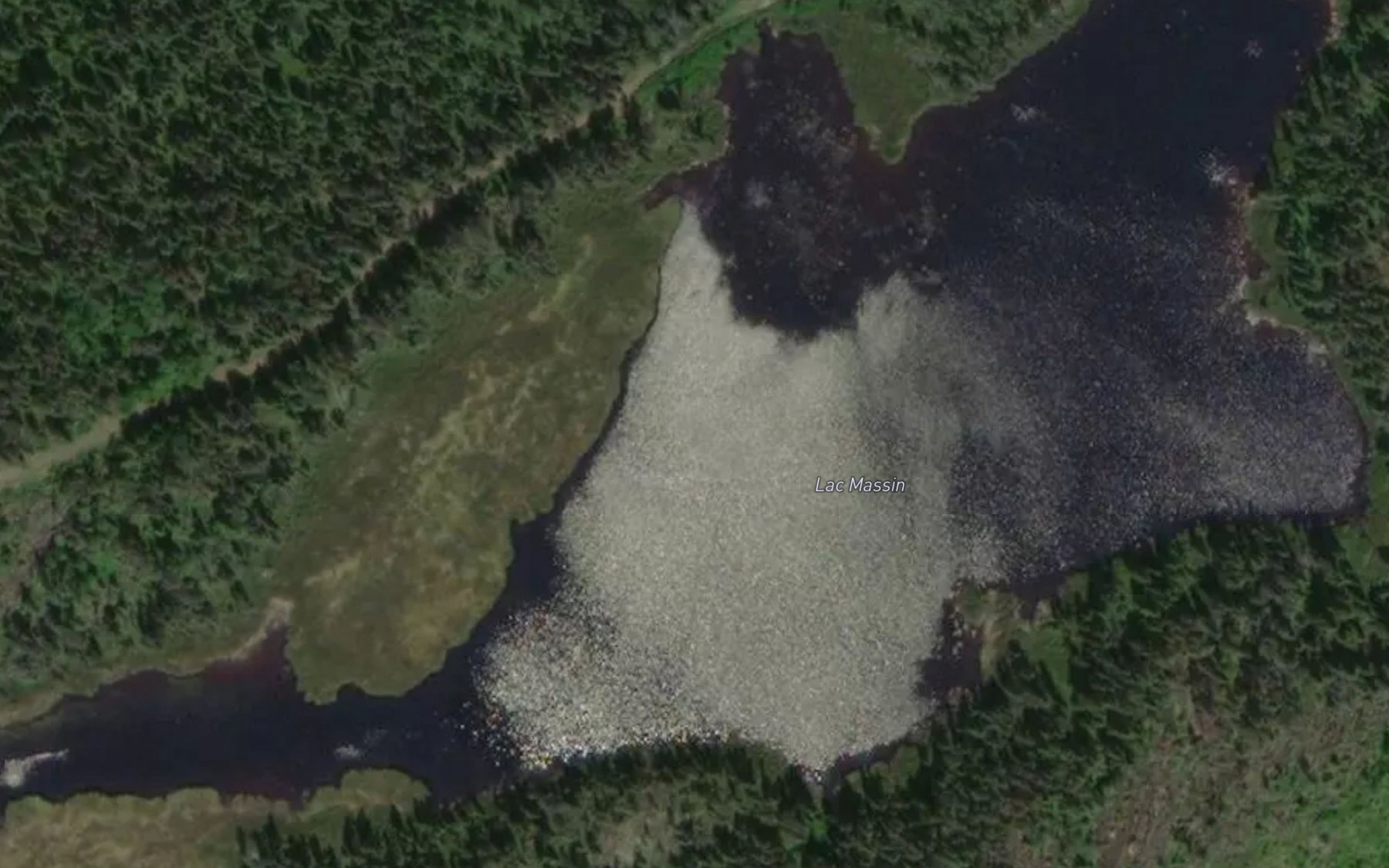 Satellite map of the Lac Massin