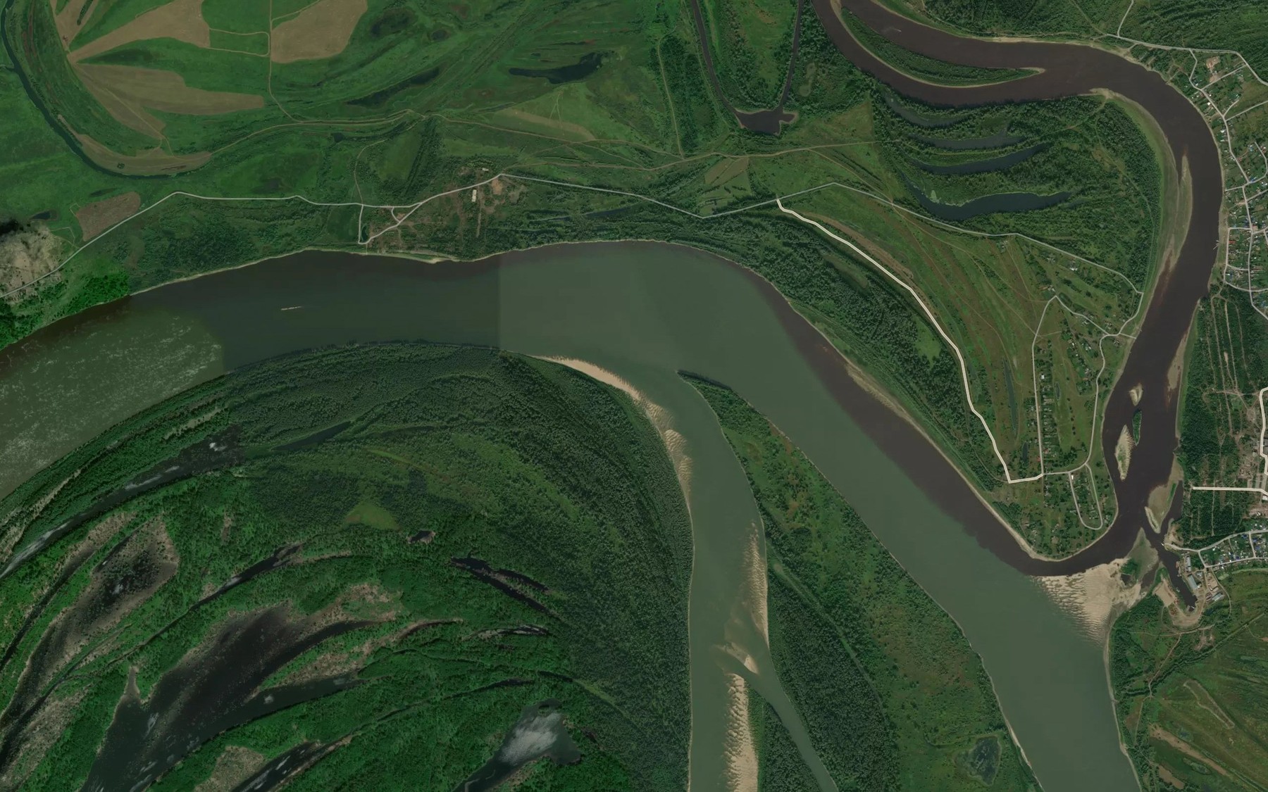 Satellite map of the Protoka Nalimka