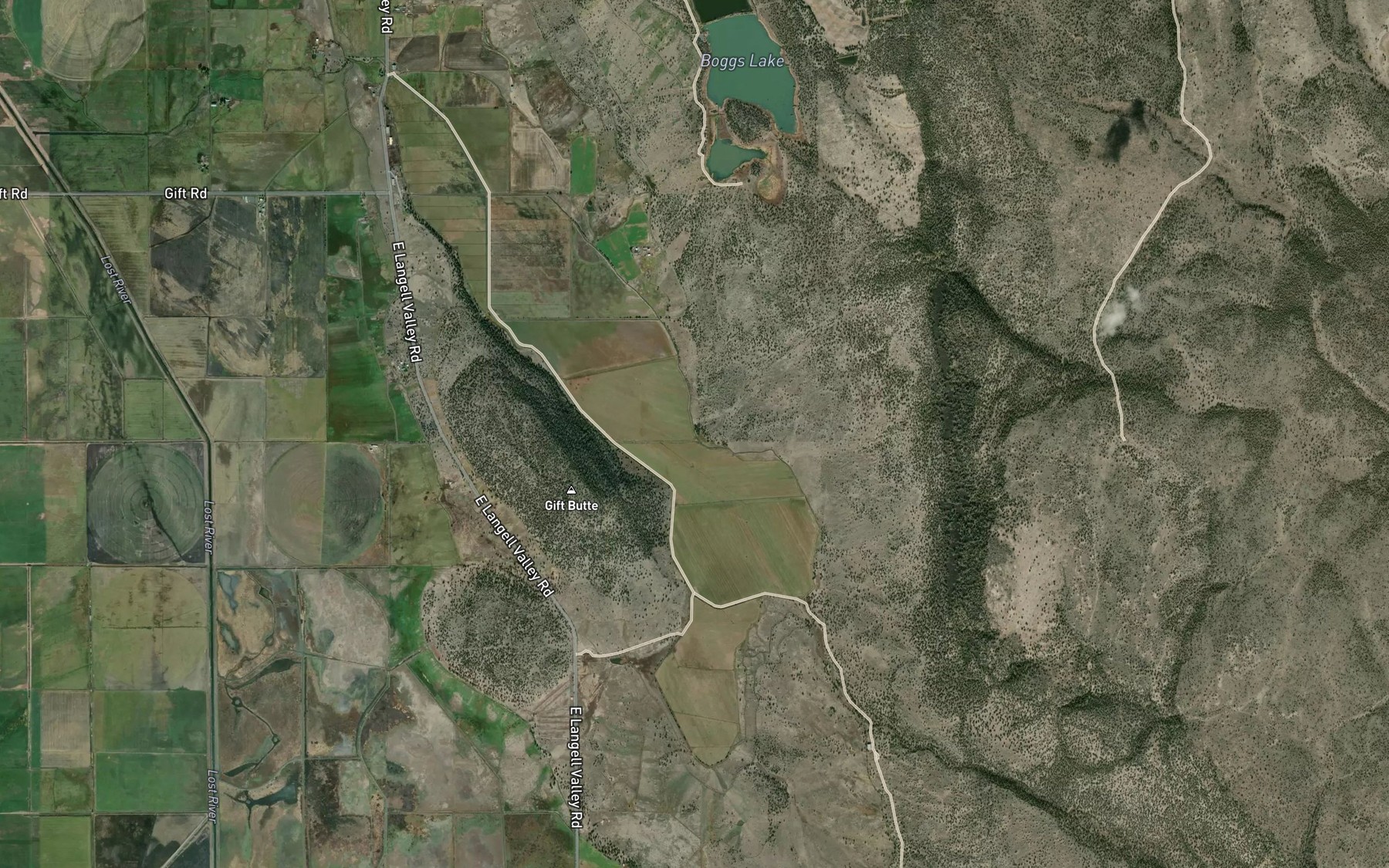 Satellite map of the Black Canyon Creek
