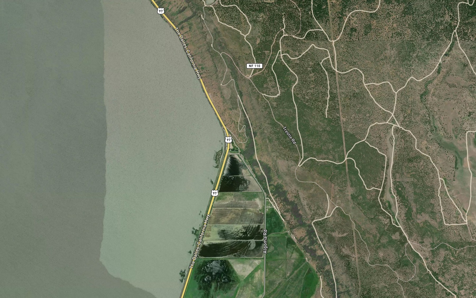 Satellite map of the Barkley Spring