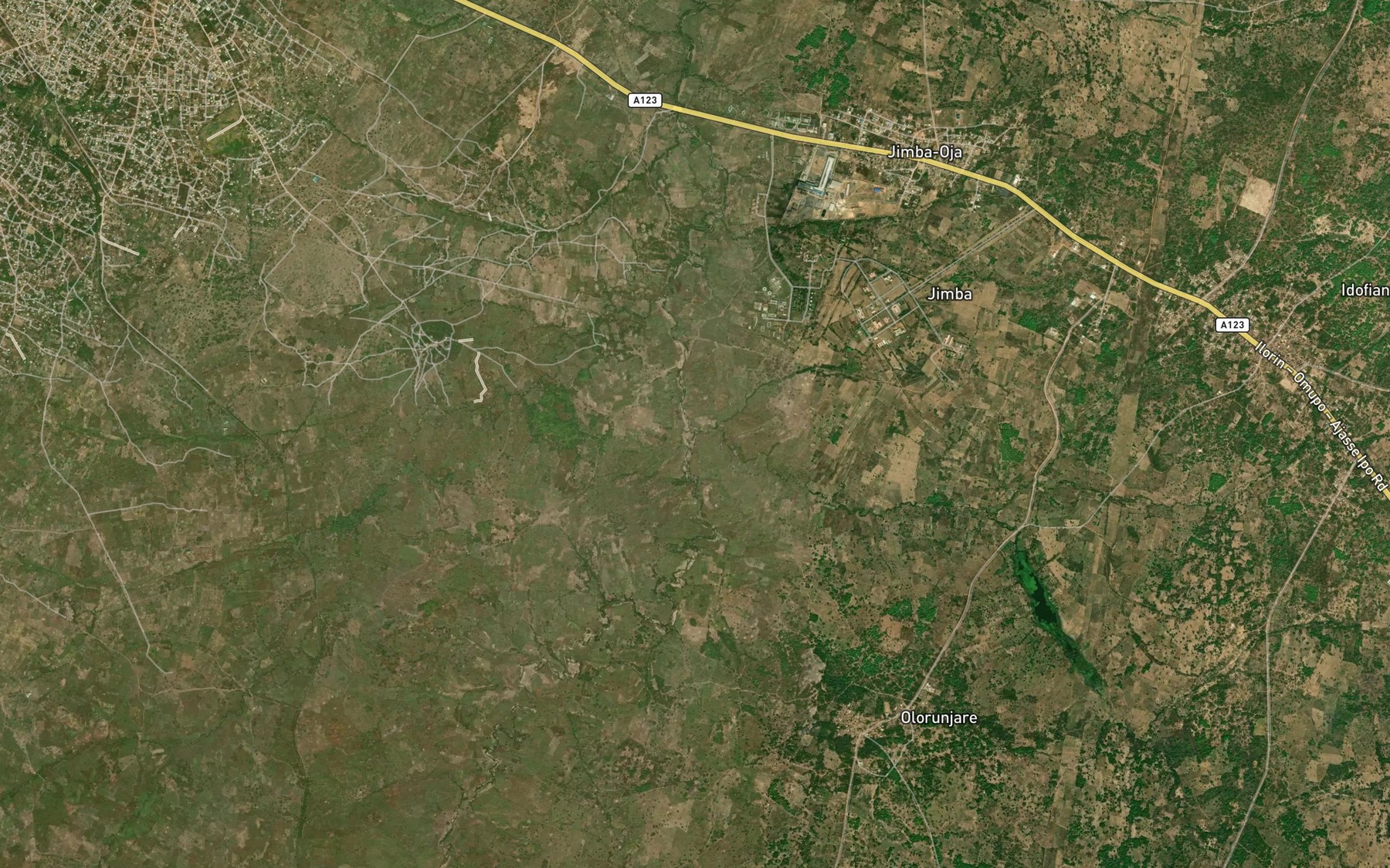 Satellite map of the RiverOdomu