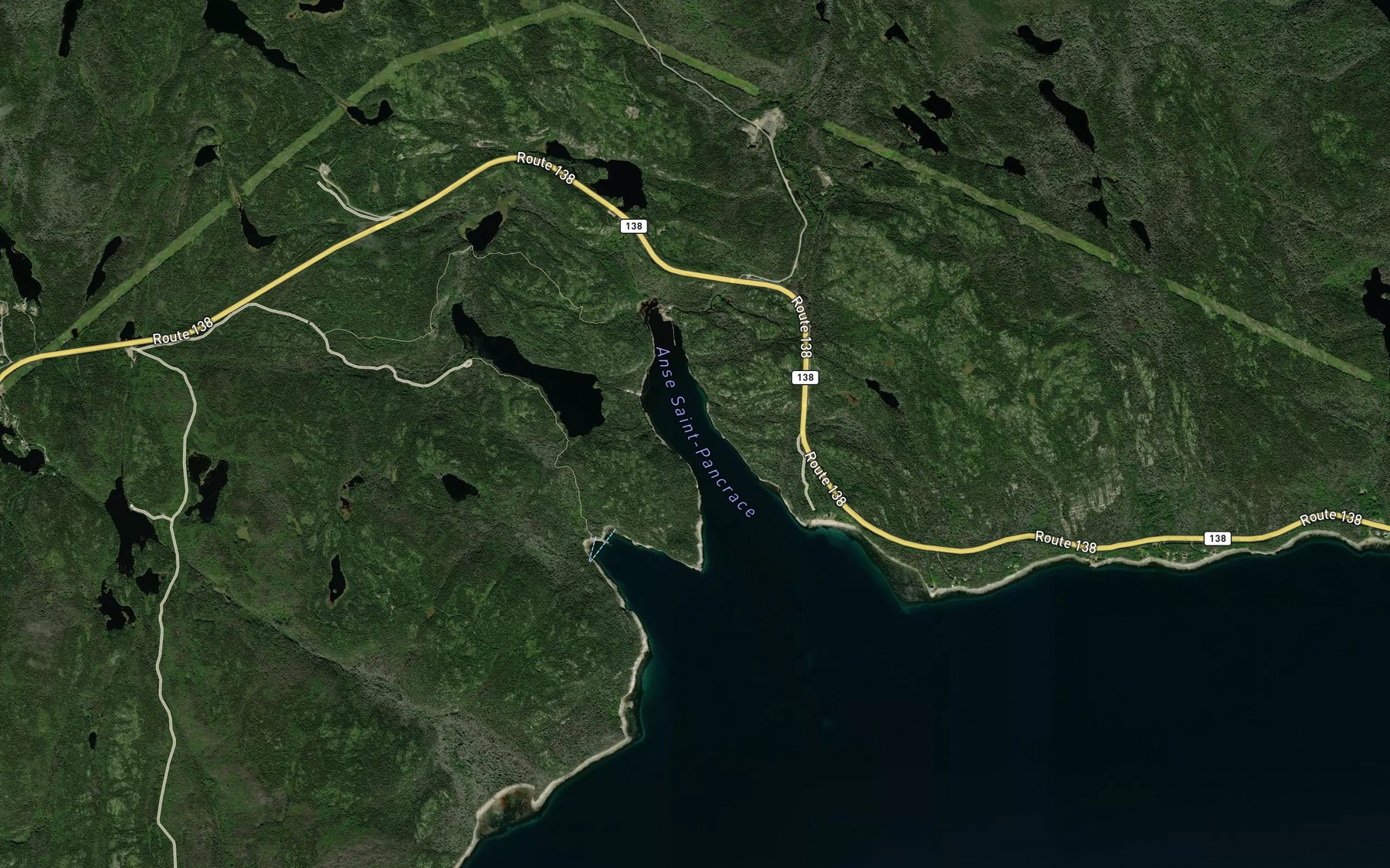 Satellite map of the Ruisseau Saint-Pierre