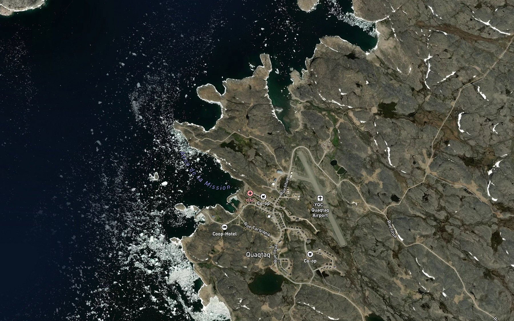 Satellite map of the Ruisseau Imirtaviup