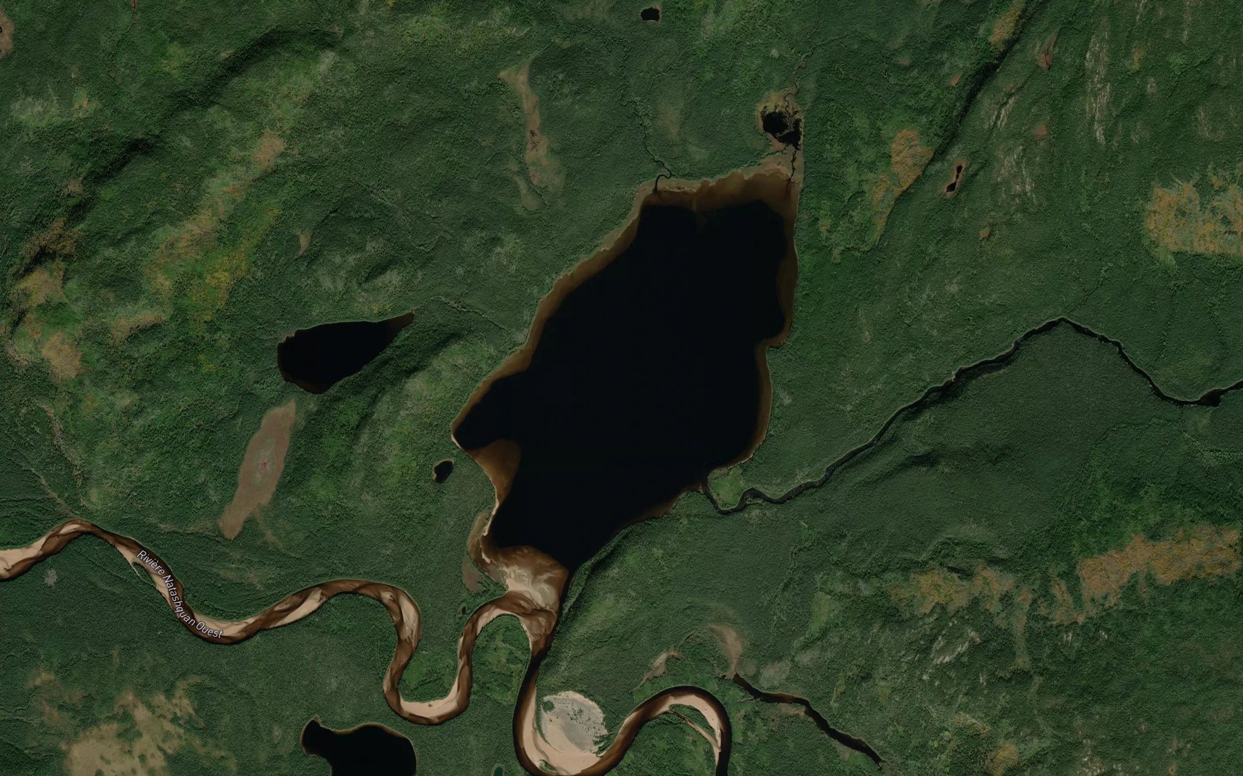 Satellite map of the Lac Parent