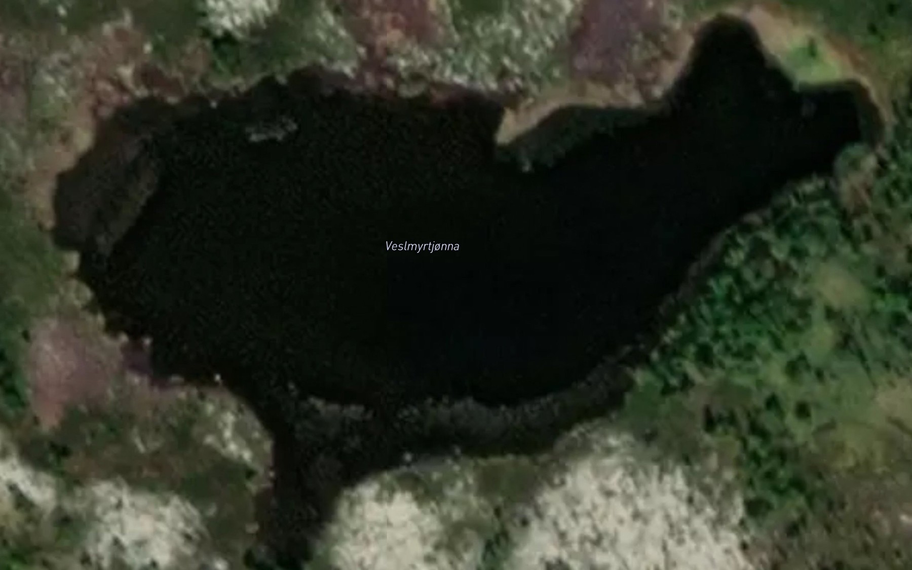 Satellite map of the Veslmyrtjorna
