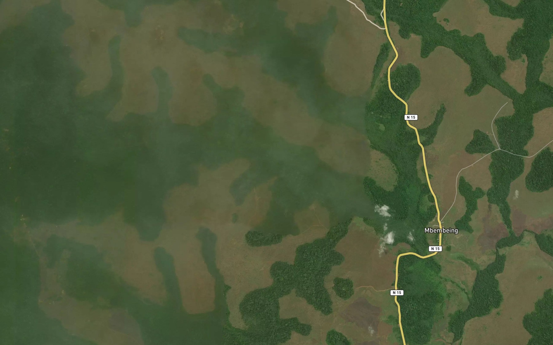Satellite map of the Mongedjou