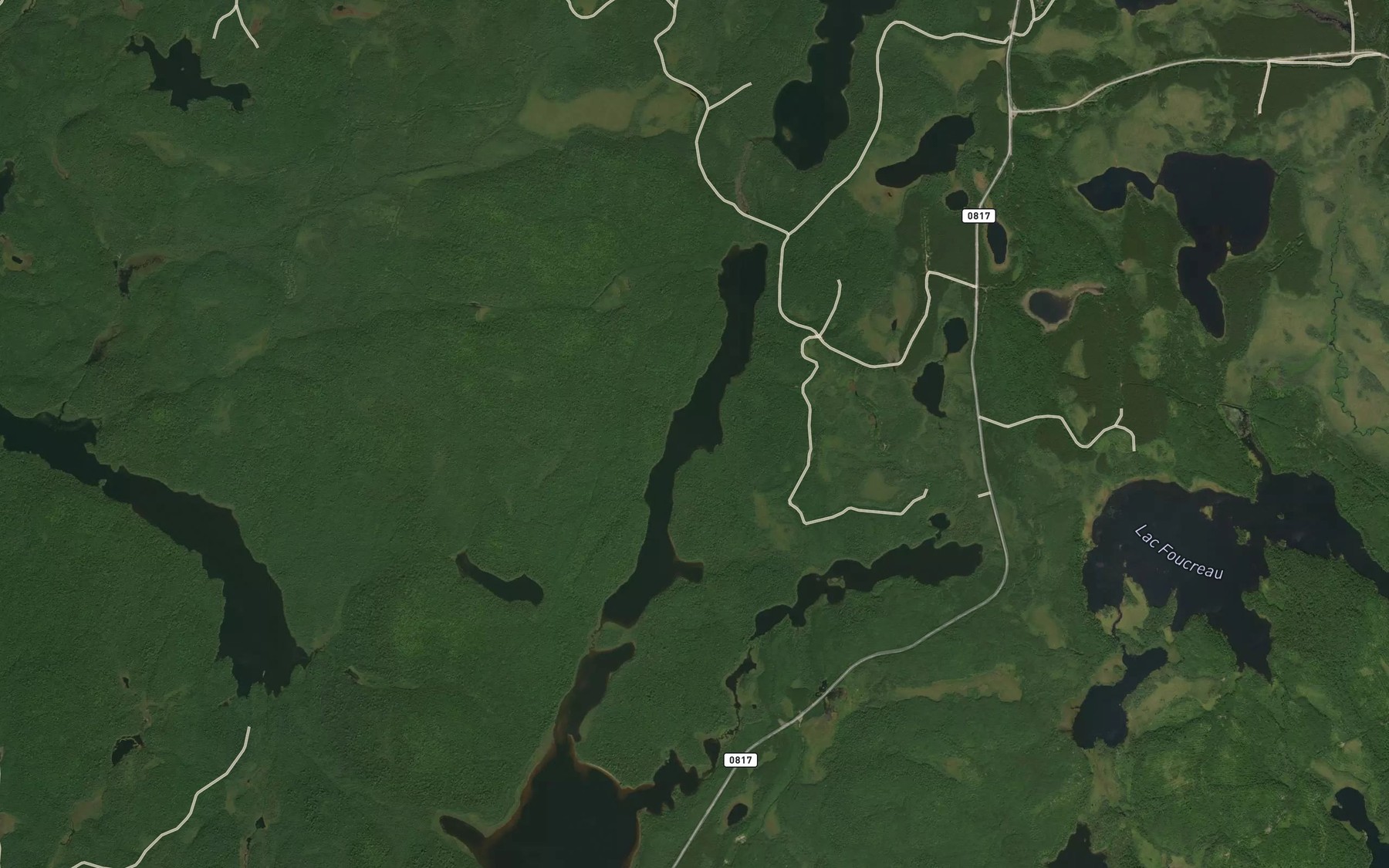 Satellite map of the Lac Weroc