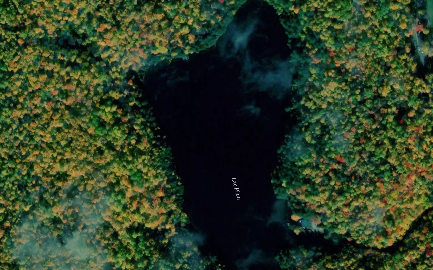 Satellite map of the Lac Pilon