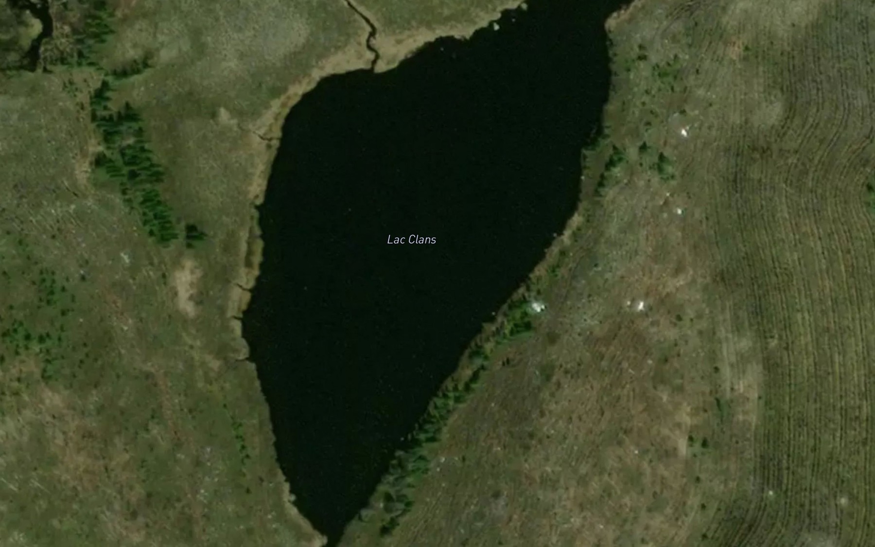 Satellite map of the Lac Clans