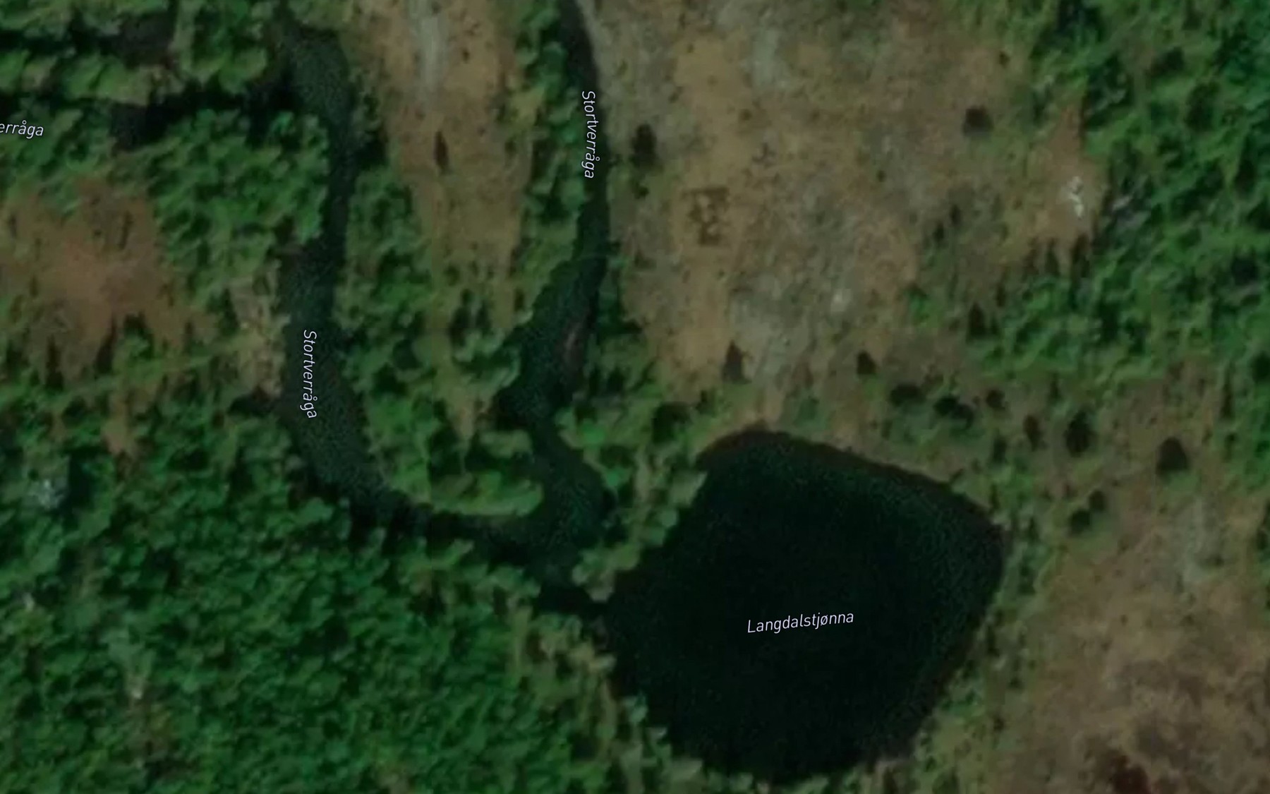 Satellite map of the Langdalstjonna