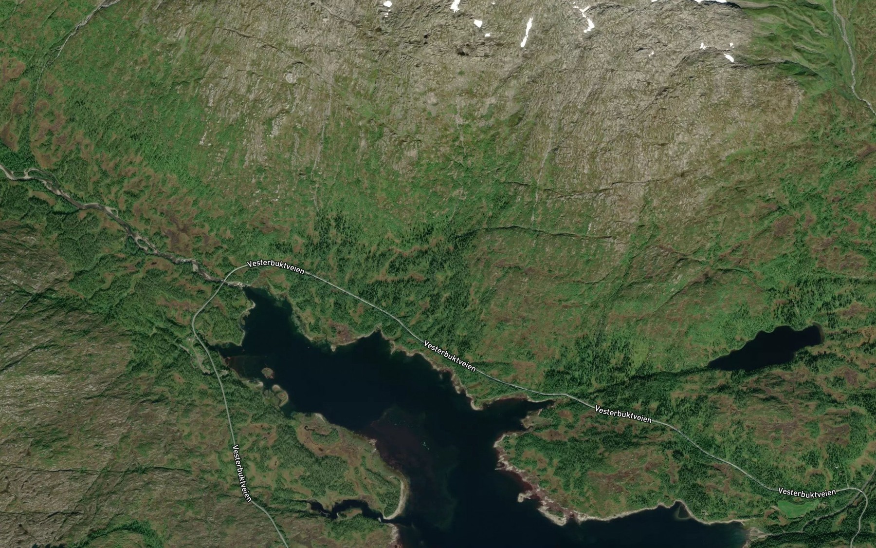 Satellite map of the Forsmobekken