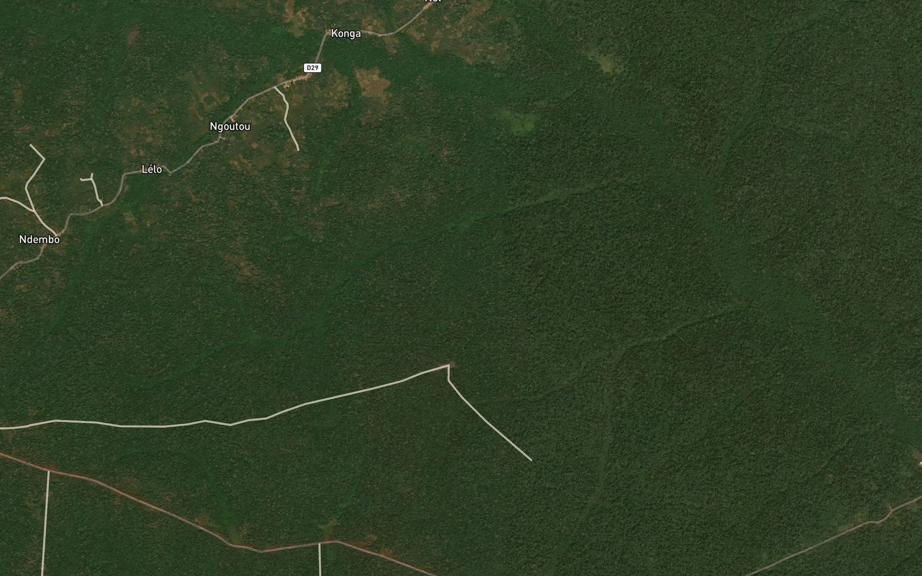 Satellite map of the Ndobo