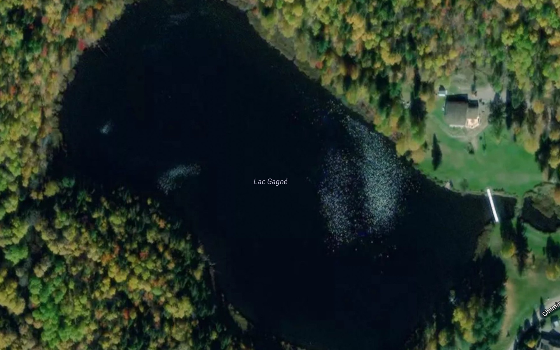Satellite map of the Lac Gagne