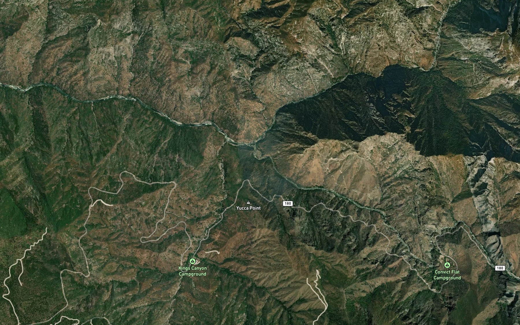 Satellite map of the Lockwood Creek