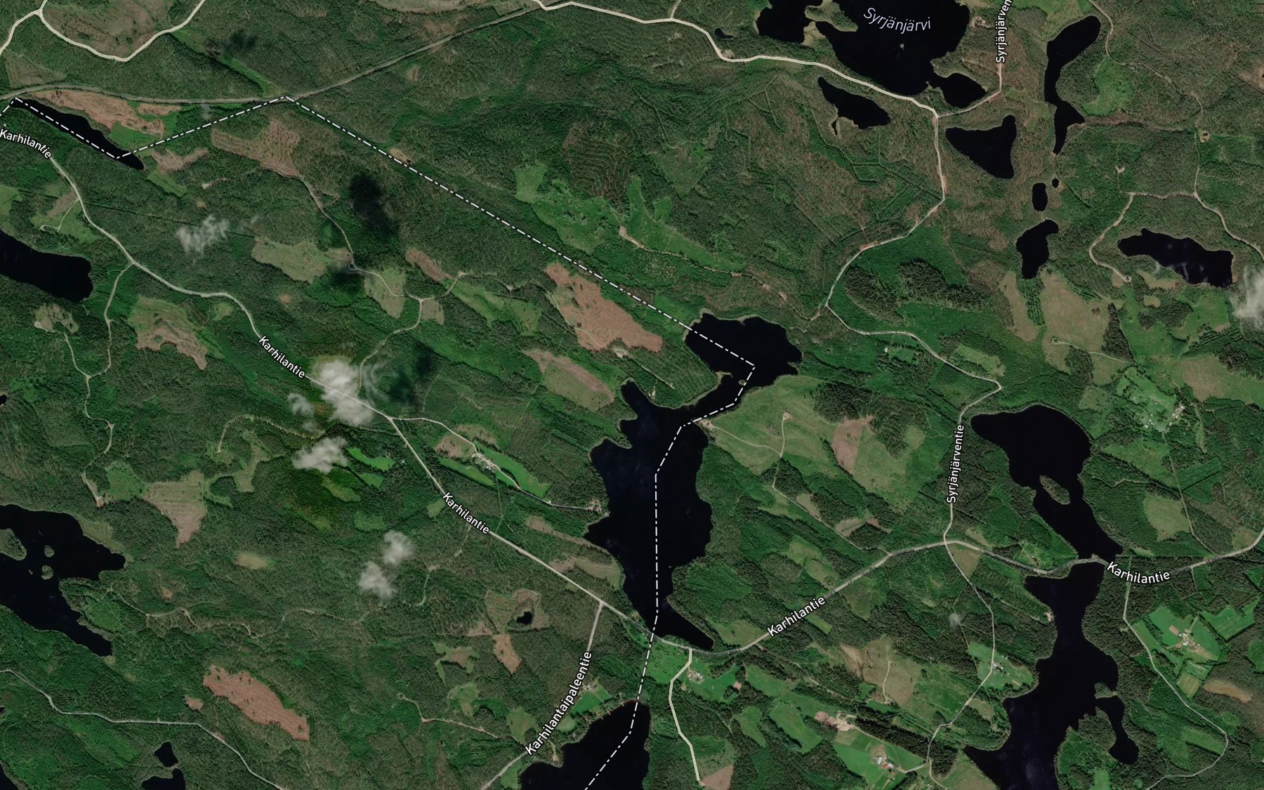 Satellite map of the Pitkalahti