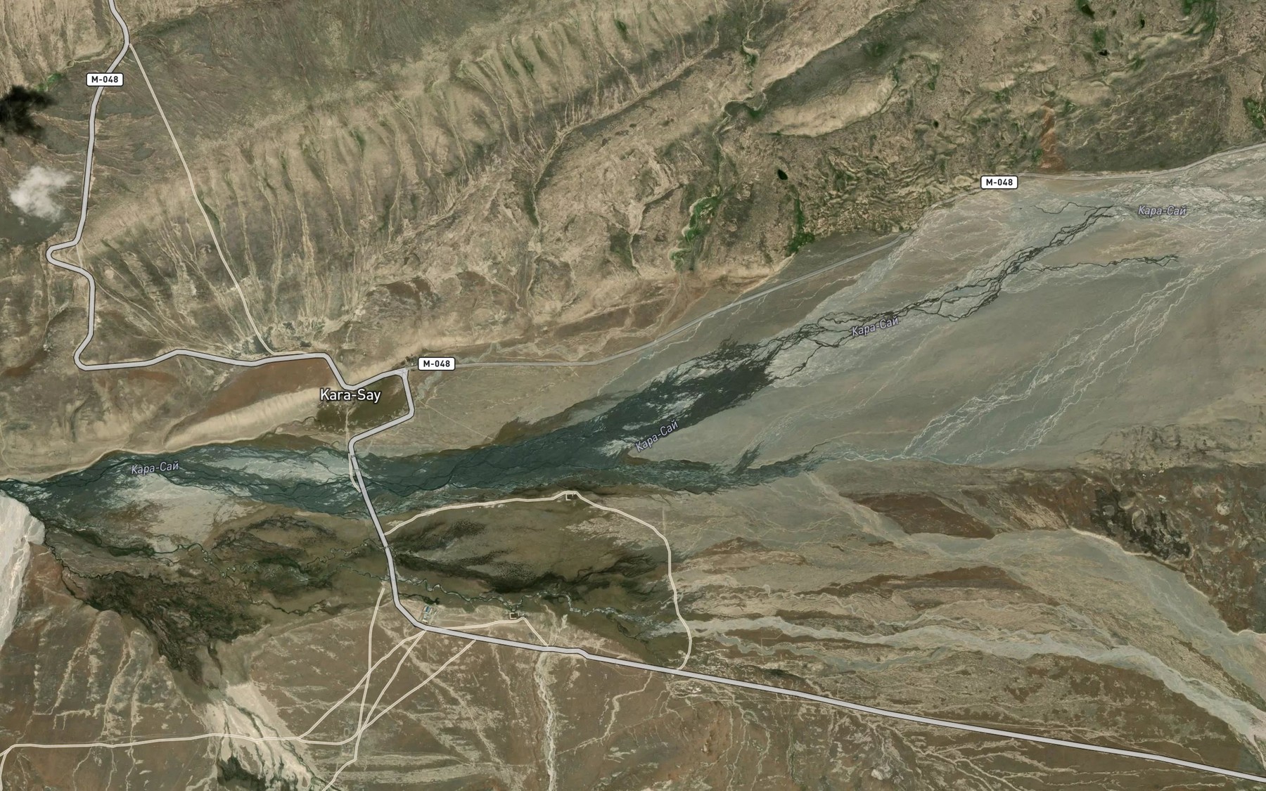 Satellite map of the Kunday