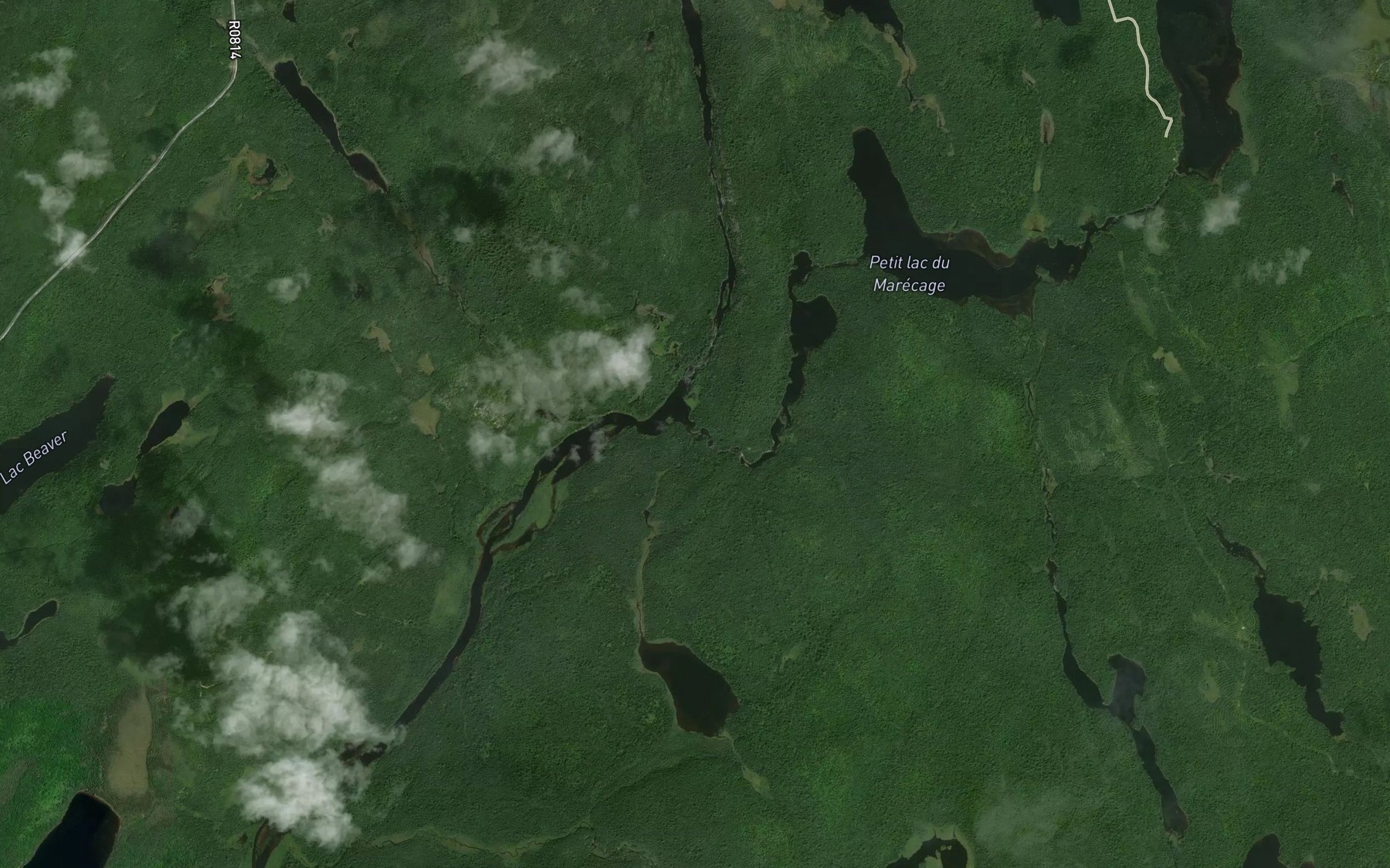 Satellite map of the Riviere du Pin Blanc