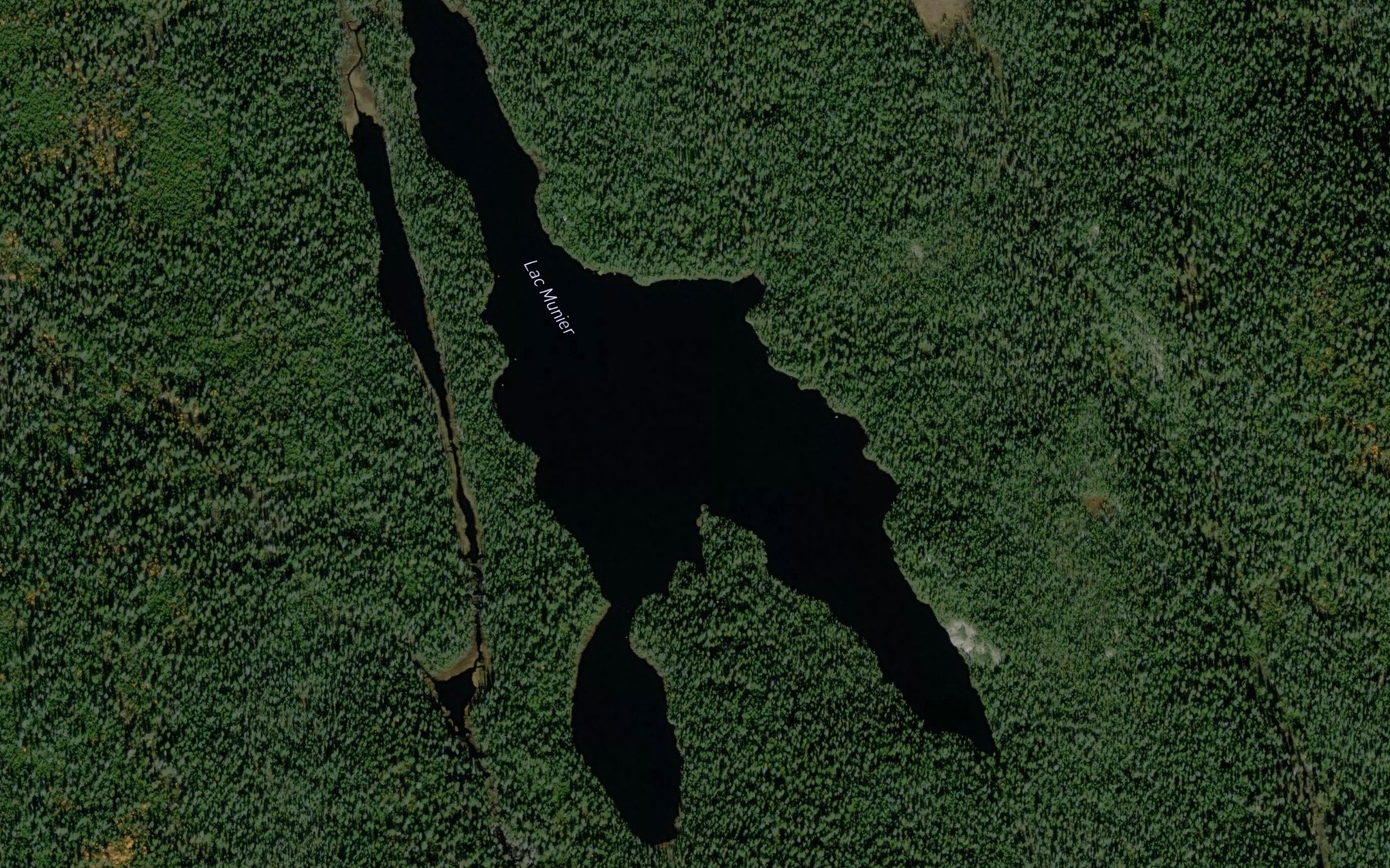 Satellite map of the Lac Munier
