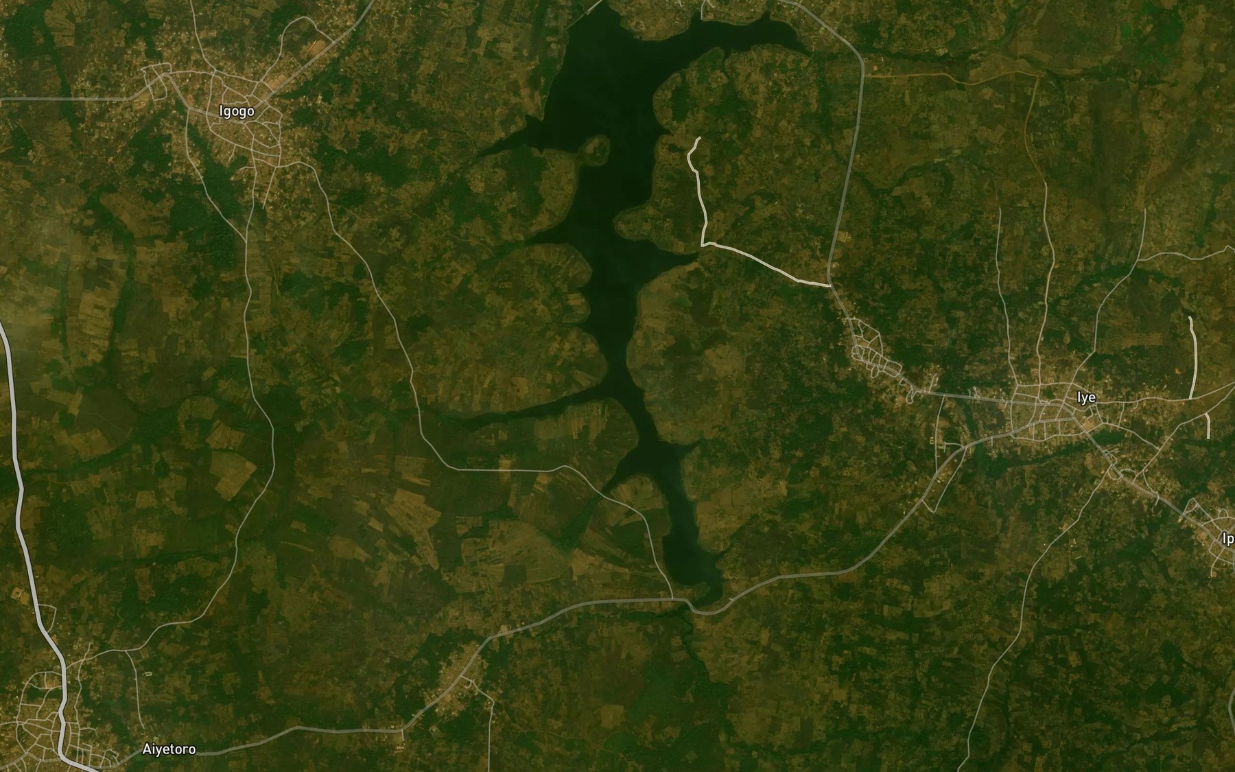 Satellite map of the Okunrun River